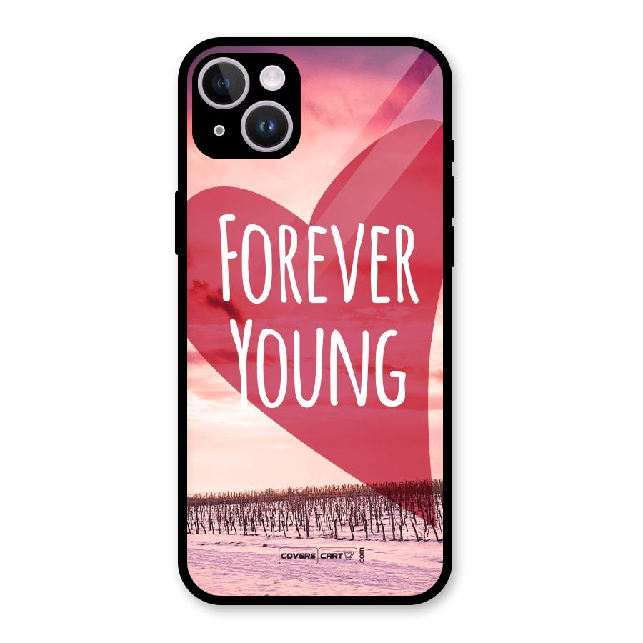 Forever Young Glass Back Case for iPhone 14 Plus