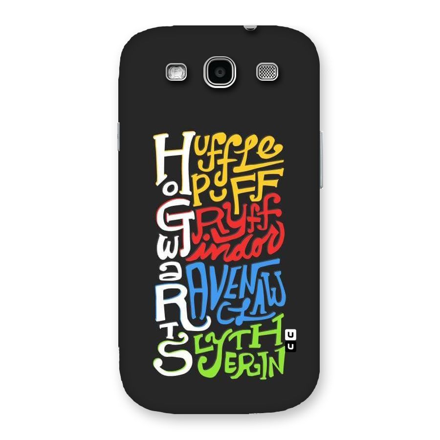 Four Colored Homes Back Case for Galaxy S3 Neo