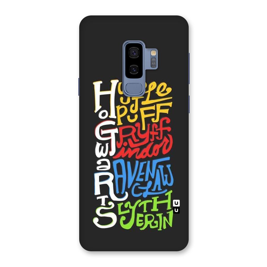 Four Colored Homes Back Case for Galaxy S9 Plus