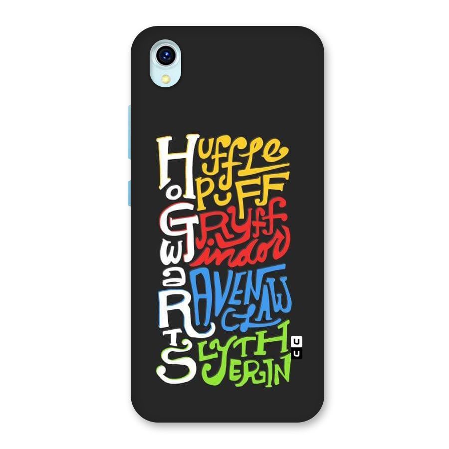 Four Colored Homes Back Case for Vivo Y1s