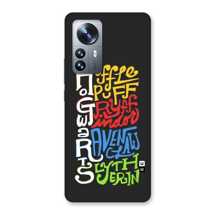 Four Colored Homes Back Case for Xiaomi 12 Pro