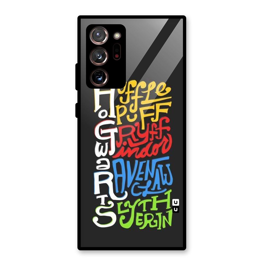 Four Colored Homes Glass Back Case for Galaxy Note 20 Ultra 5G