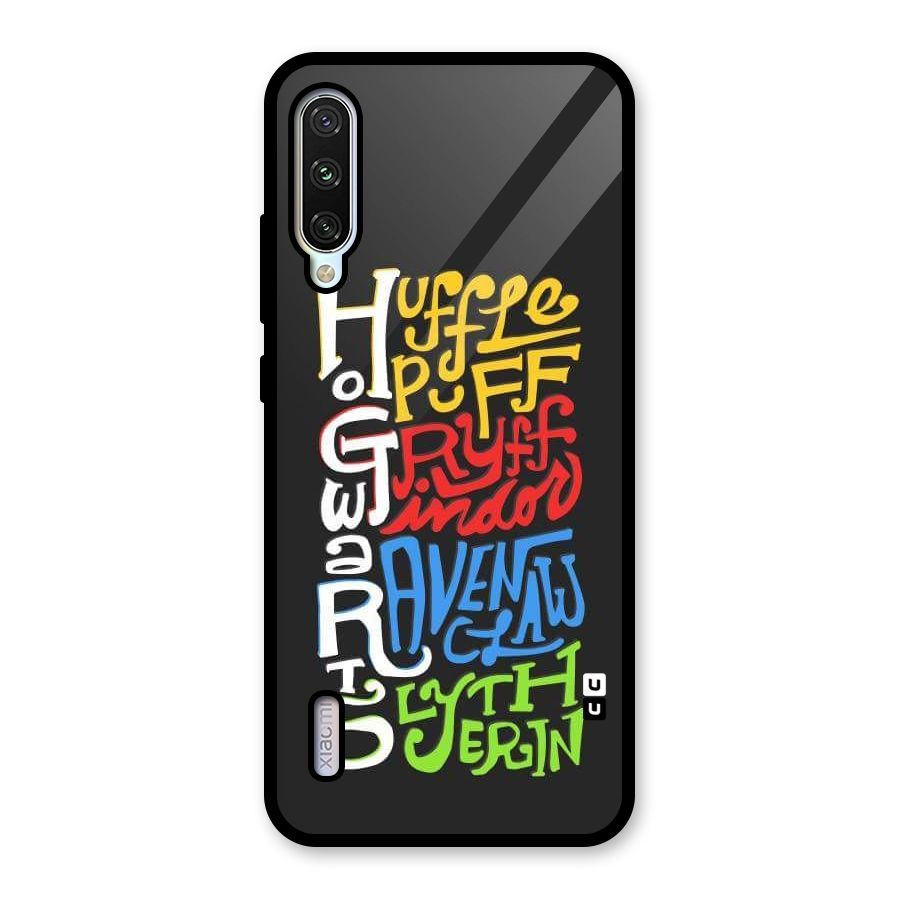 Four Colored Homes Glass Back Case for Mi A3