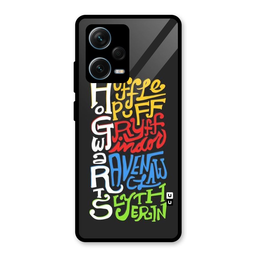 Four Colored Homes Glass Back Case for Redmi Note 12 Pro Plus 5G