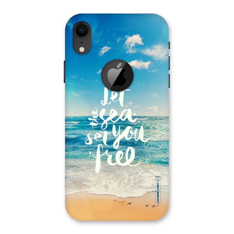 Free Sea Back Case for iPhone XR Logo Cut