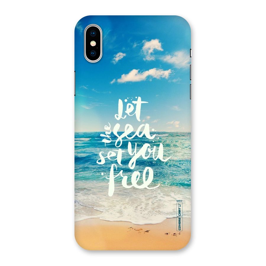 Free Sea Back Case for iPhone XS