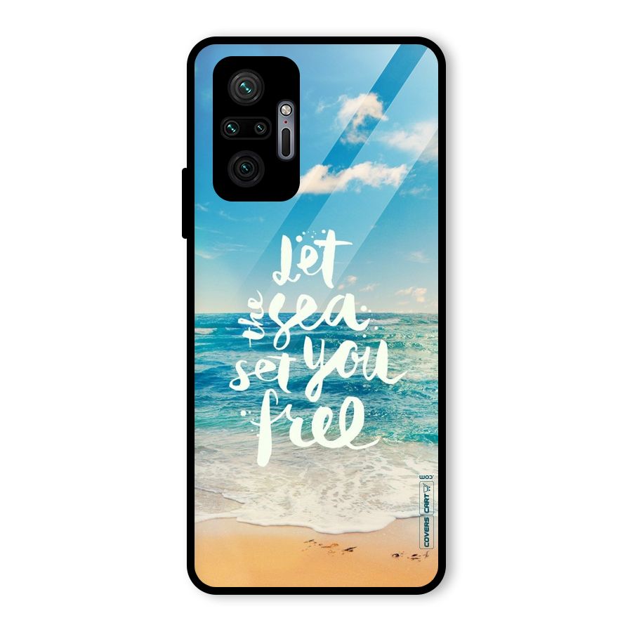 Free Sea Glass Back Case for Redmi Note 10 Pro