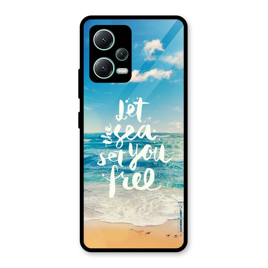 Free Sea Glass Back Case for Redmi Note 12 5G