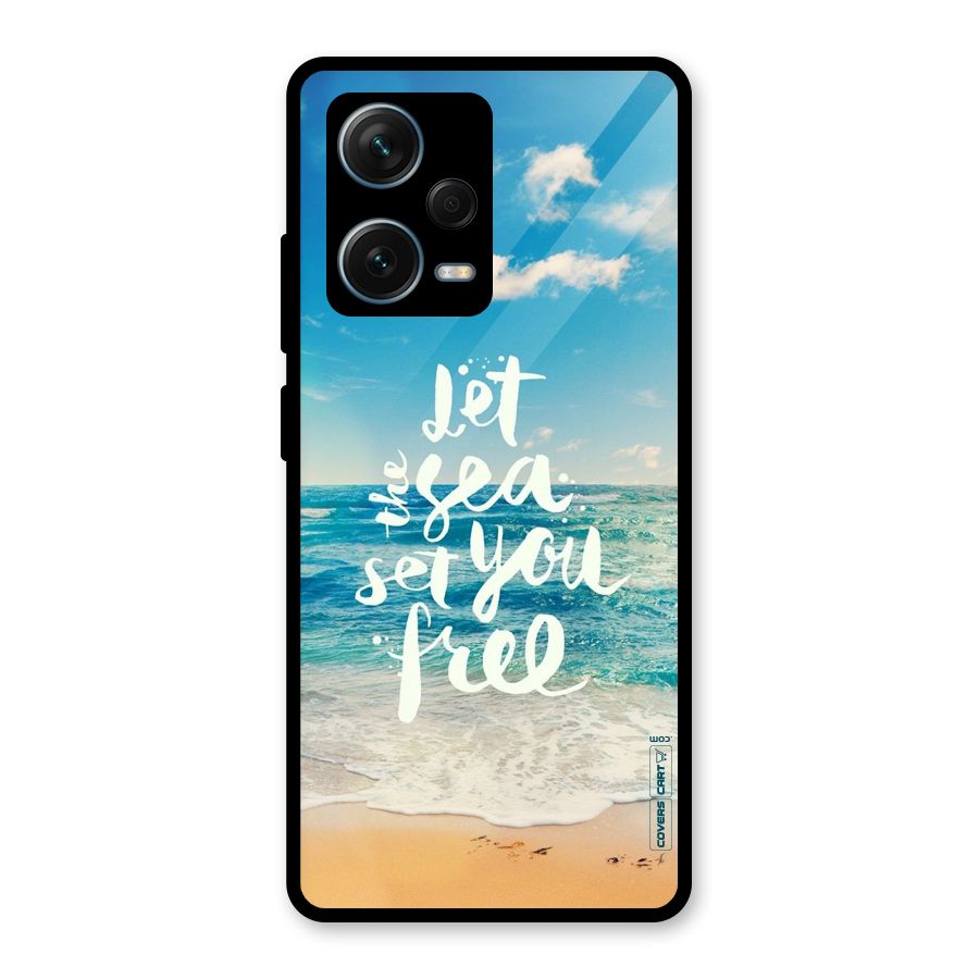 Free Sea Glass Back Case for Redmi Note 12 Pro Plus 5G