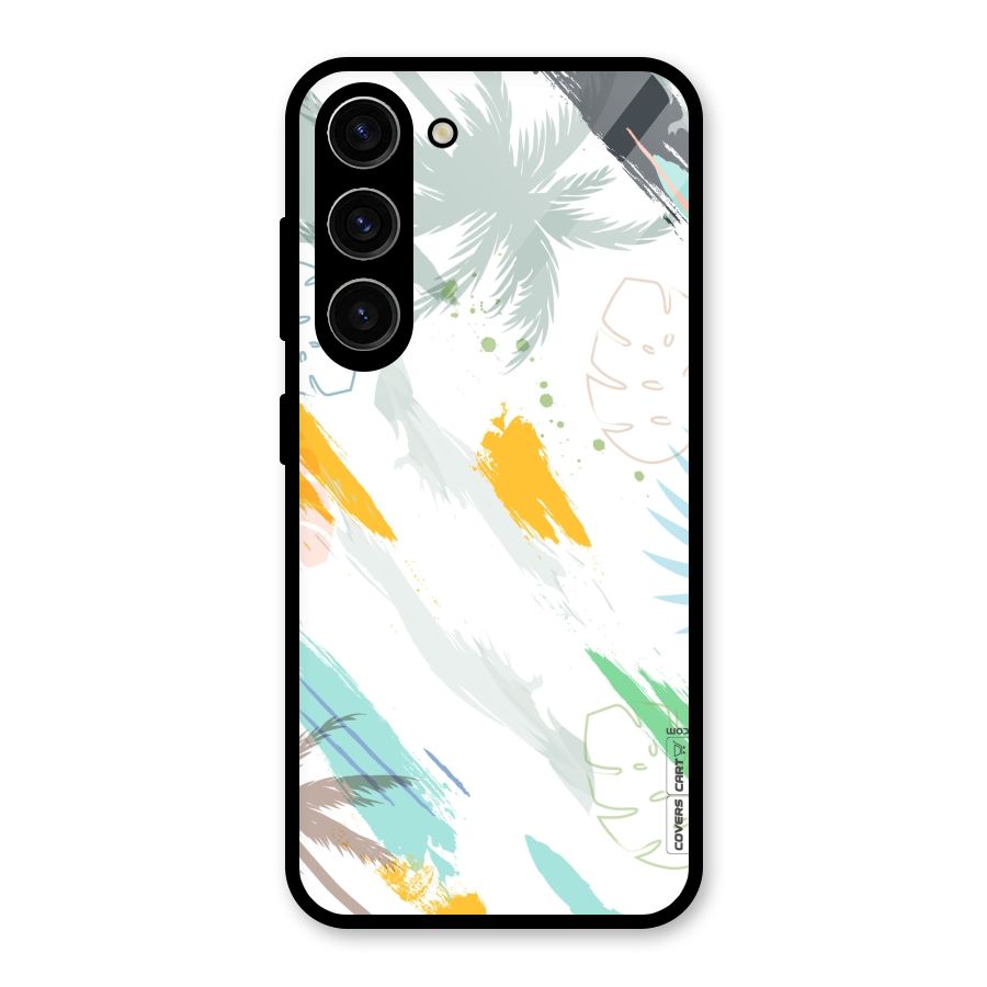 Fresh Colors Splash Glass Back Case for Galaxy S23