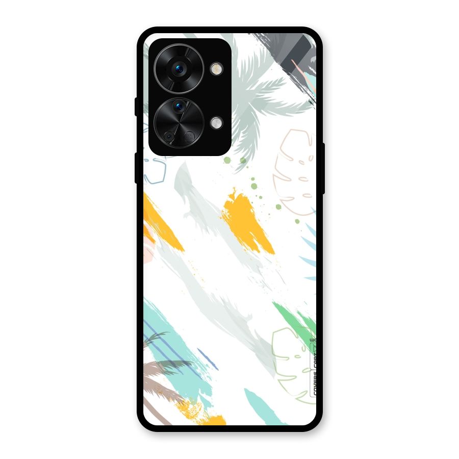 Fresh Colors Splash Glass Back Case for OnePlus Nord 2T