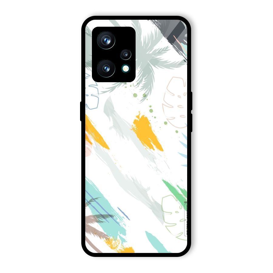 Fresh Colors Splash Glass Back Case for Realme 9 Pro Plus 5G