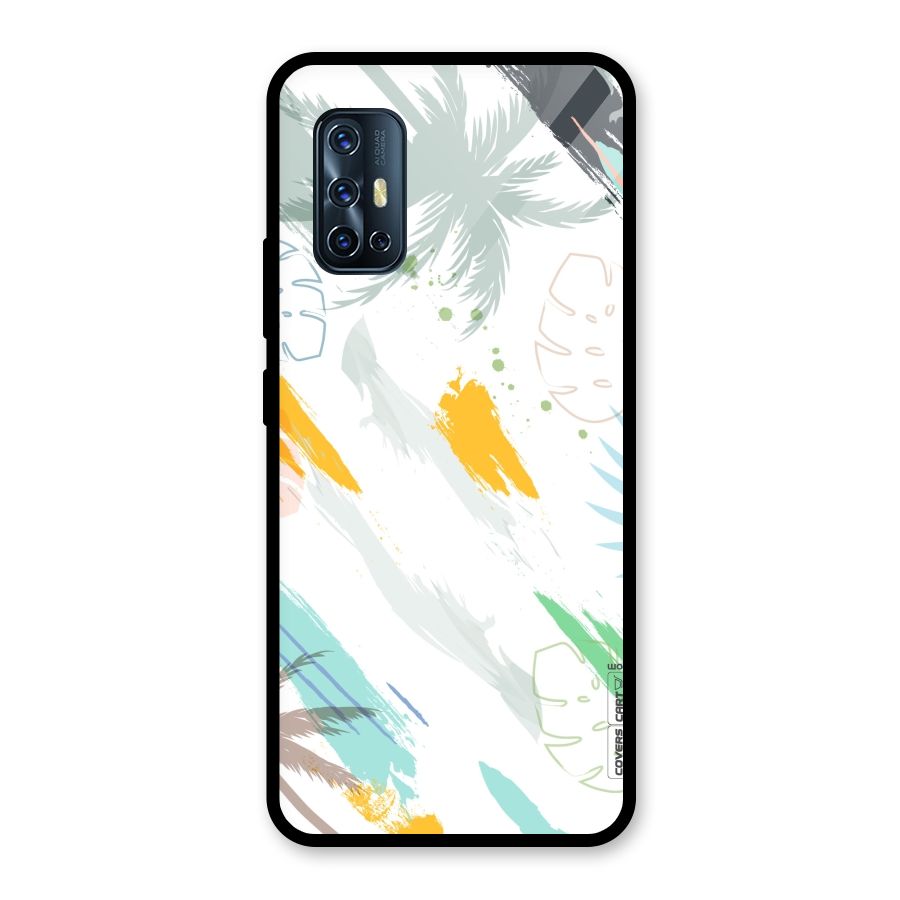 Fresh Colors Splash Glass Back Case for Vivo V17