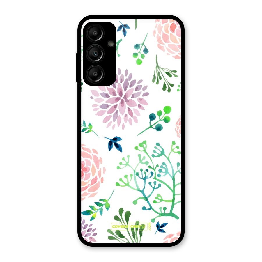 Fresh Floral Glass Back Case for Galaxy A14 5G