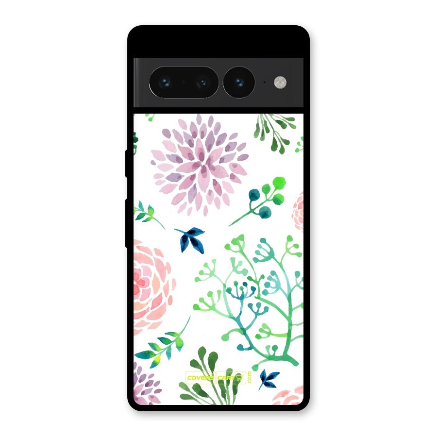 Fresh Floral Glass Back Case for Google Pixel 7 Pro