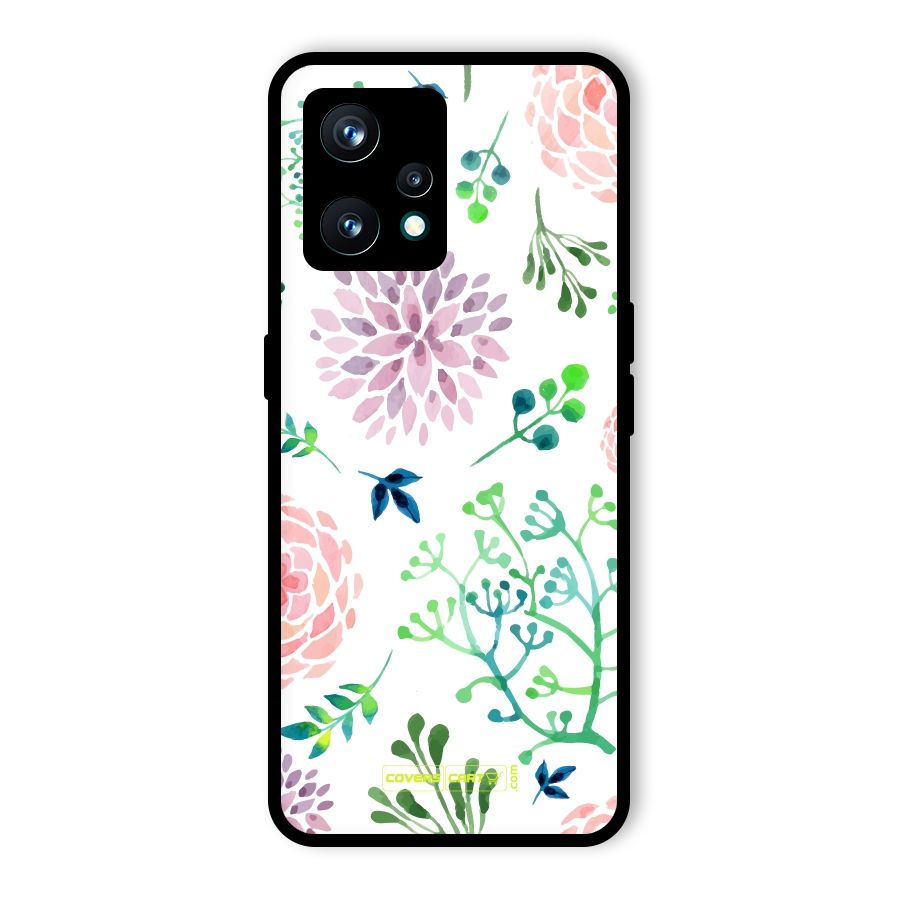 Fresh Floral Glass Back Case for Realme 9 Pro Plus 5G