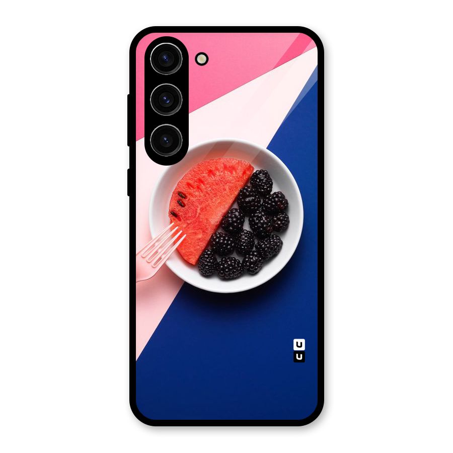 Fresh Fruit Season Glass Back Case for Galaxy S23 Plus