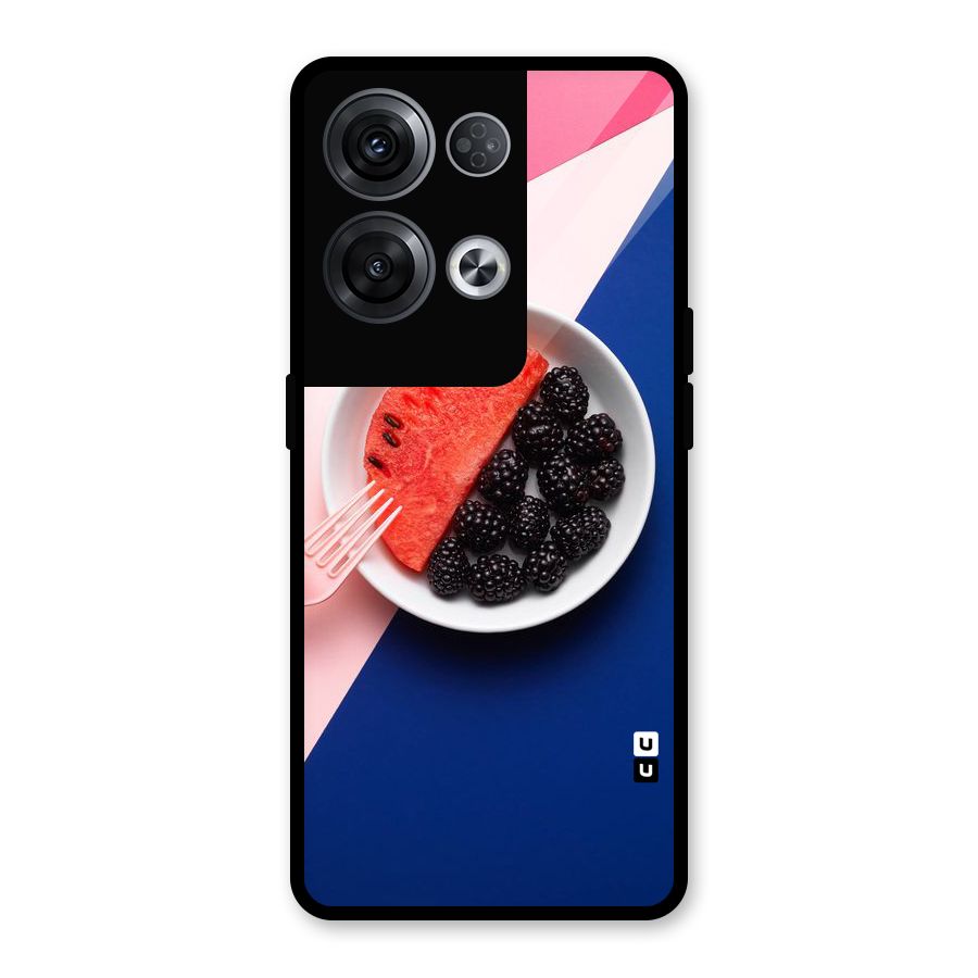Fresh Fruit Season Glass Back Case for Oppo Reno8 Pro 5G