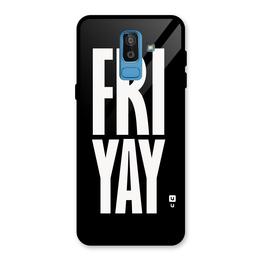 Fri Yay Glass Back Case for Galaxy J8
