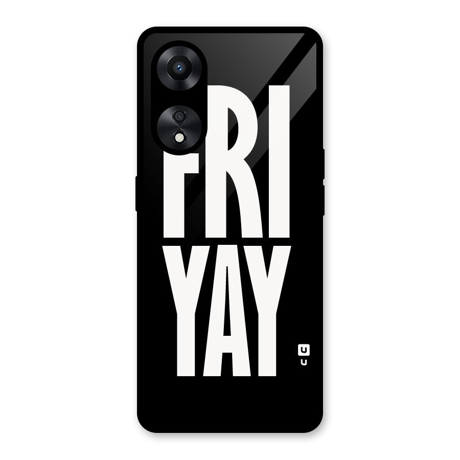 Fri Yay Glass Back Case for Oppo A78