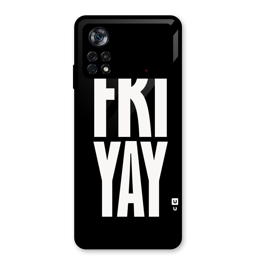 Fri Yay Glass Back Case for Poco X4 Pro 5G