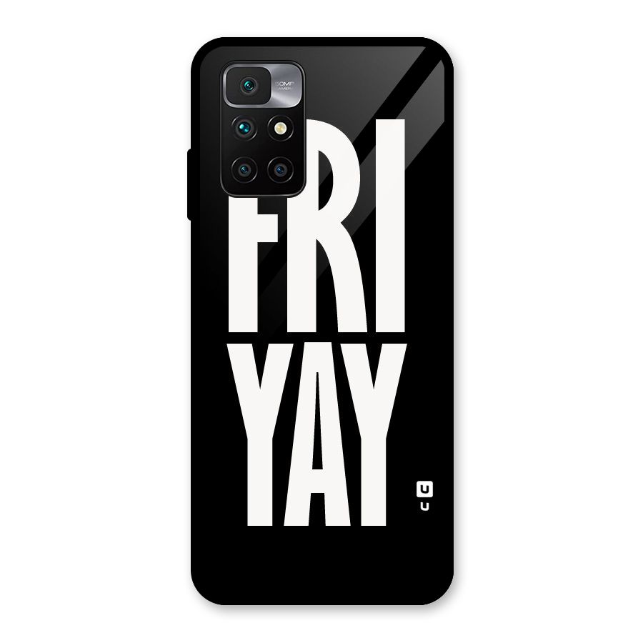 Fri Yay Glass Back Case for Redmi 10 Prime