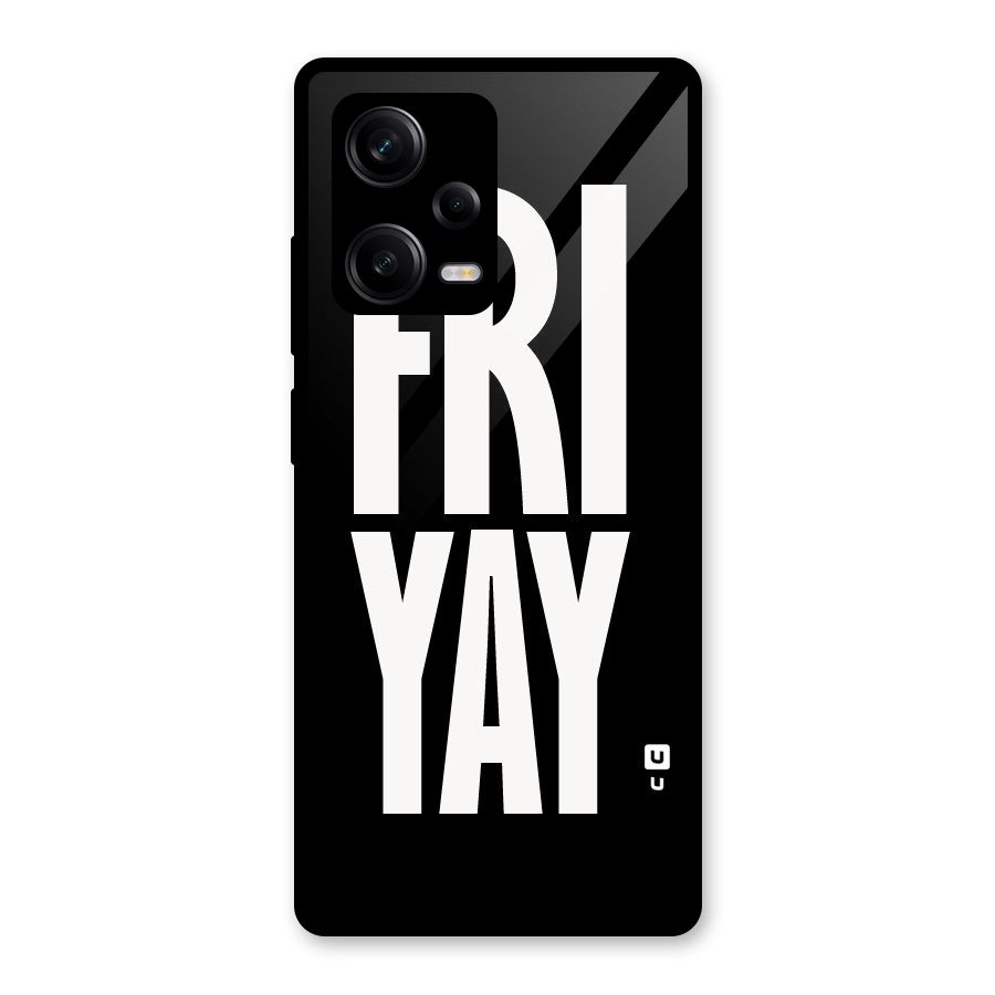 Fri Yay Glass Back Case for Redmi Note 12 Pro