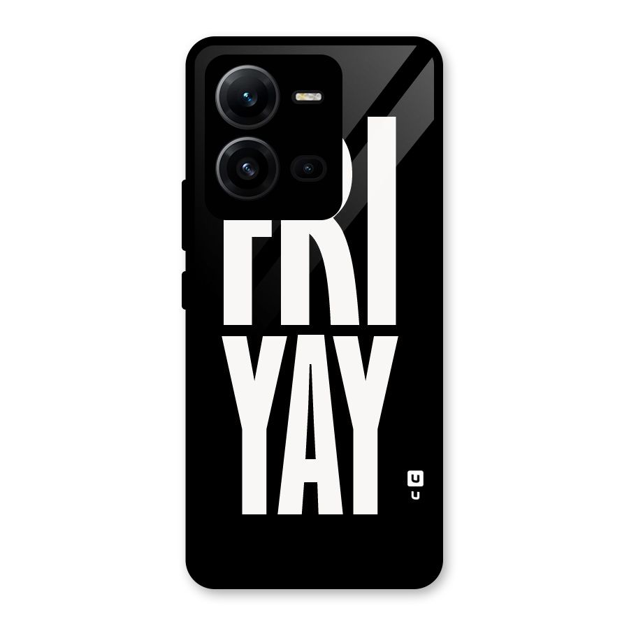 Fri Yay Glass Back Case for Vivo V25