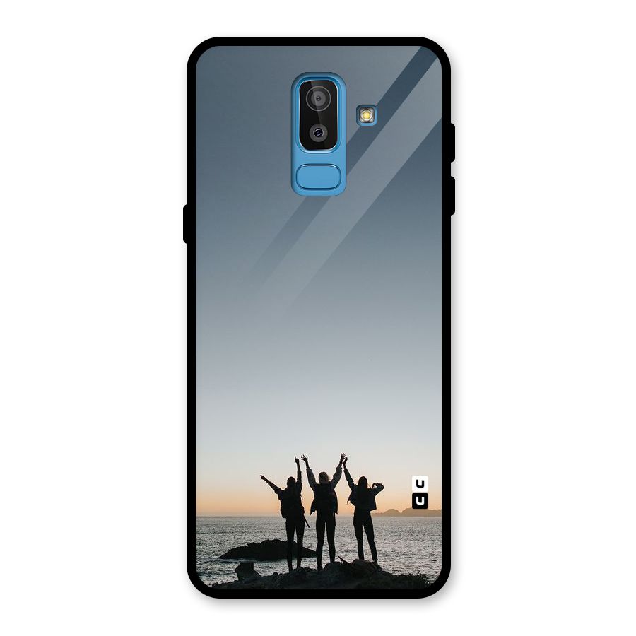 Friendship Glass Back Case for Galaxy J8