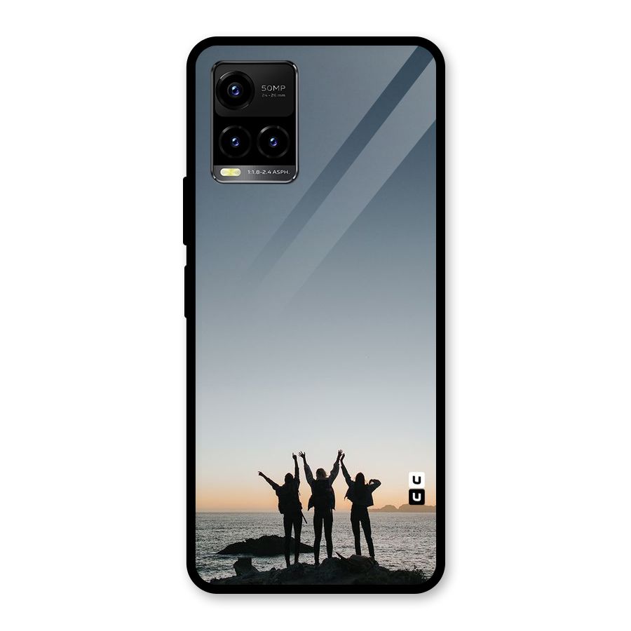 Friendship Glass Back Case for Vivo Y21A
