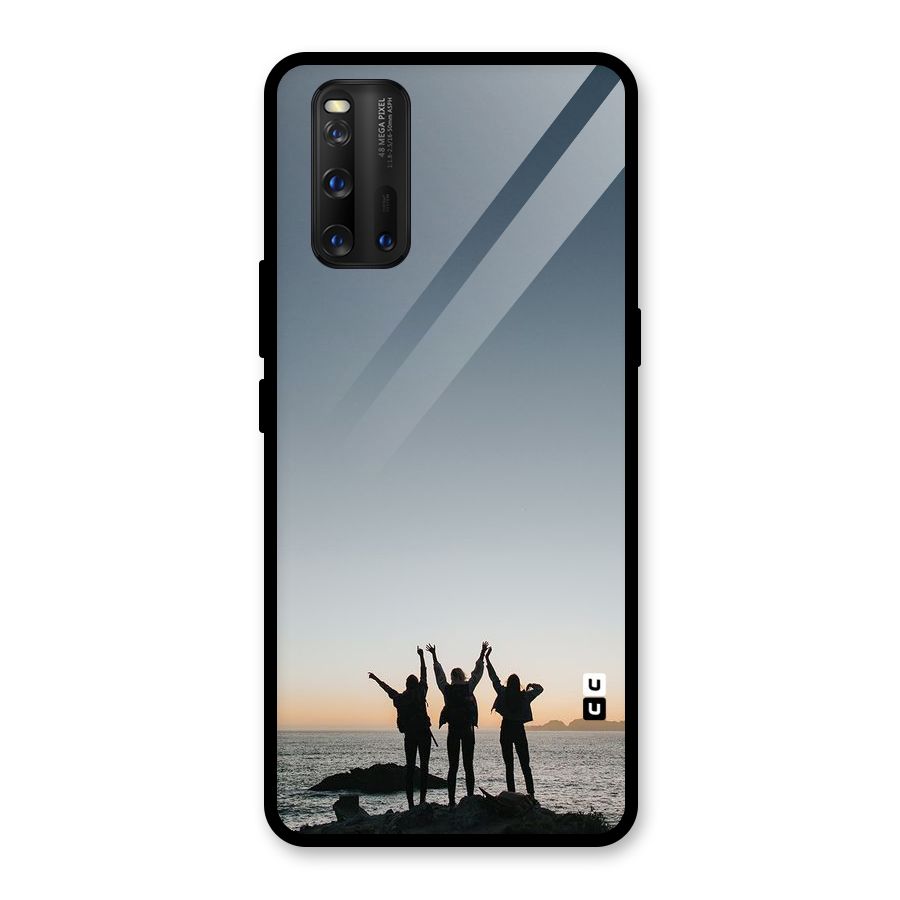 Friendship Glass Back Case for Vivo iQOO 3