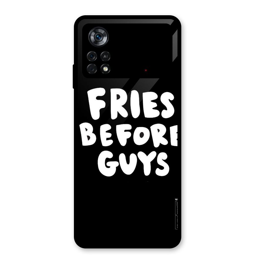Fries Always Glass Back Case for Poco X4 Pro 5G