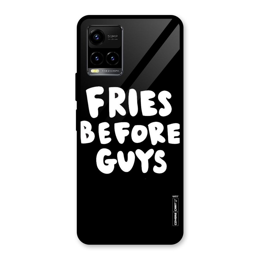 Fries Always Glass Back Case for Vivo Y21A