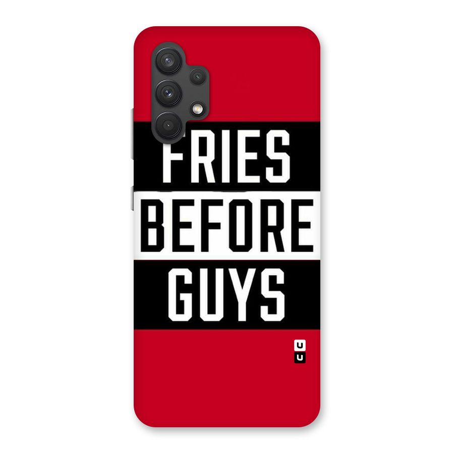 Fries Love Stripes Back Case for Galaxy A32