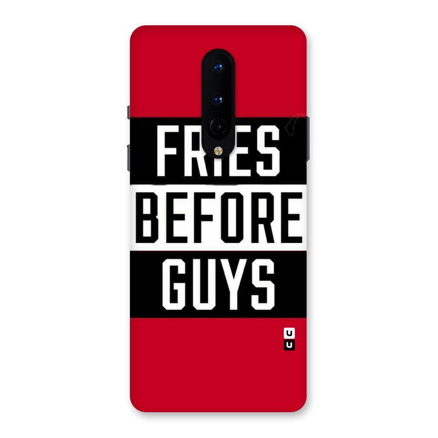 Fries Love Stripes Back Case for OnePlus 8
