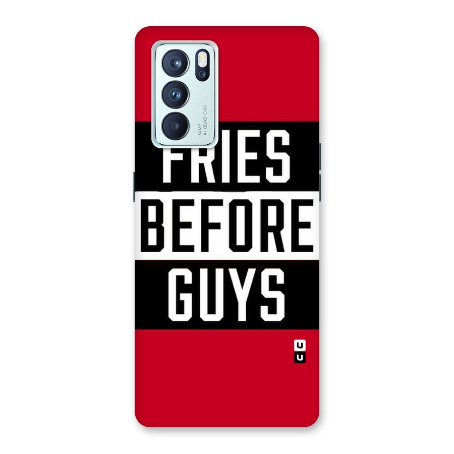 Fries Love Stripes Back Case for Oppo Reno6 Pro 5G