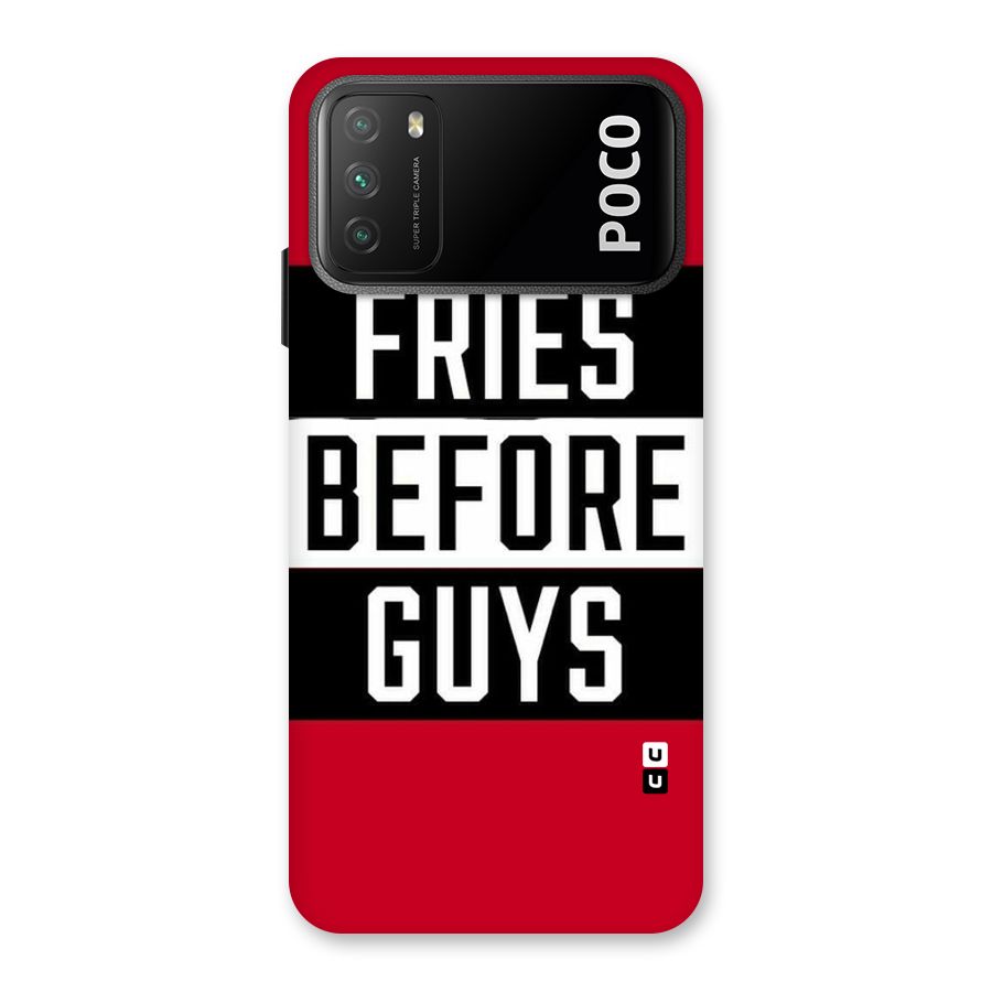 Fries Love Stripes Back Case for Poco M3