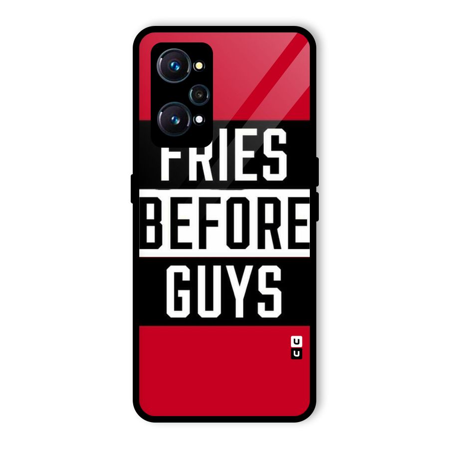 Fries Love Stripes Glass Back Case for Realme GT 2
