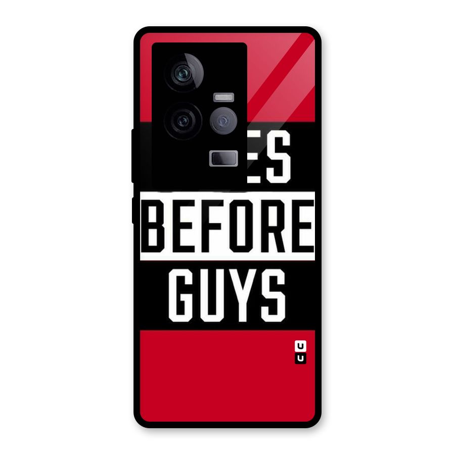 Fries Love Stripes Glass Back Case for Vivo iQOO 11 5G