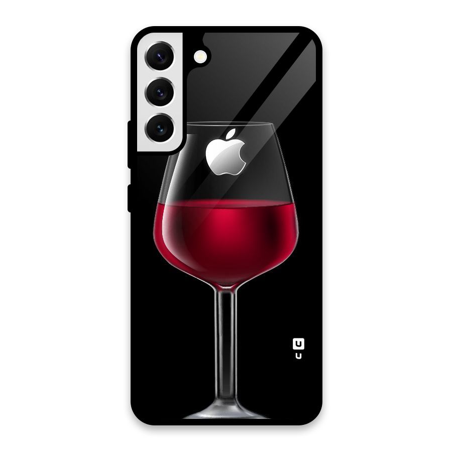 Fruit Printed Design Glass Back Case for Galaxy S22 Plus 5G