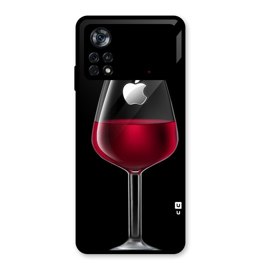 Fruit Printed Design Glass Back Case for Poco X4 Pro 5G