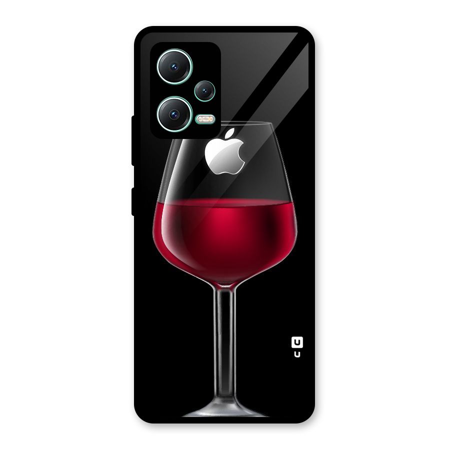 Fruit Printed Design Glass Back Case for Redmi Note 12 5G