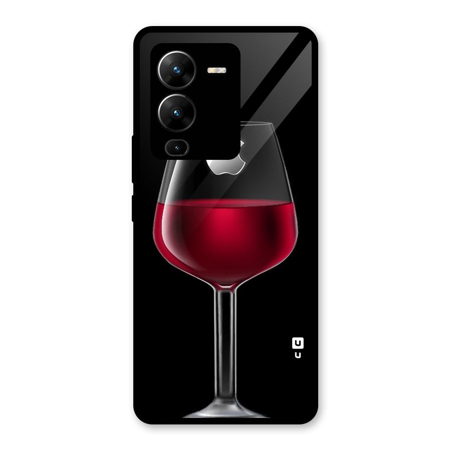 Fruit Printed Design Glass Back Case for Vivo V25 Pro