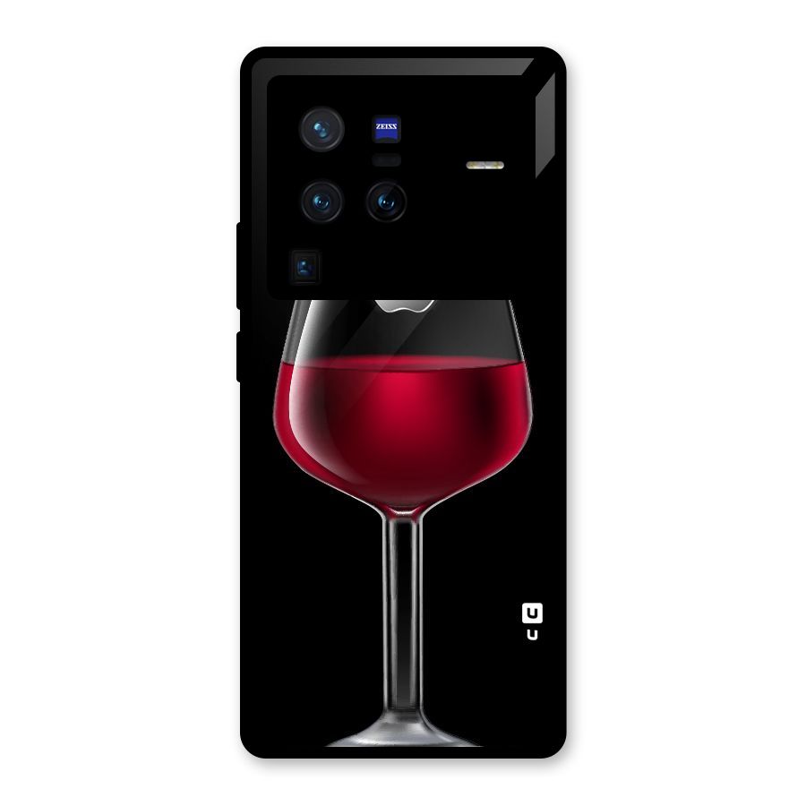 Fruit Printed Design Glass Back Case for Vivo X80 Pro