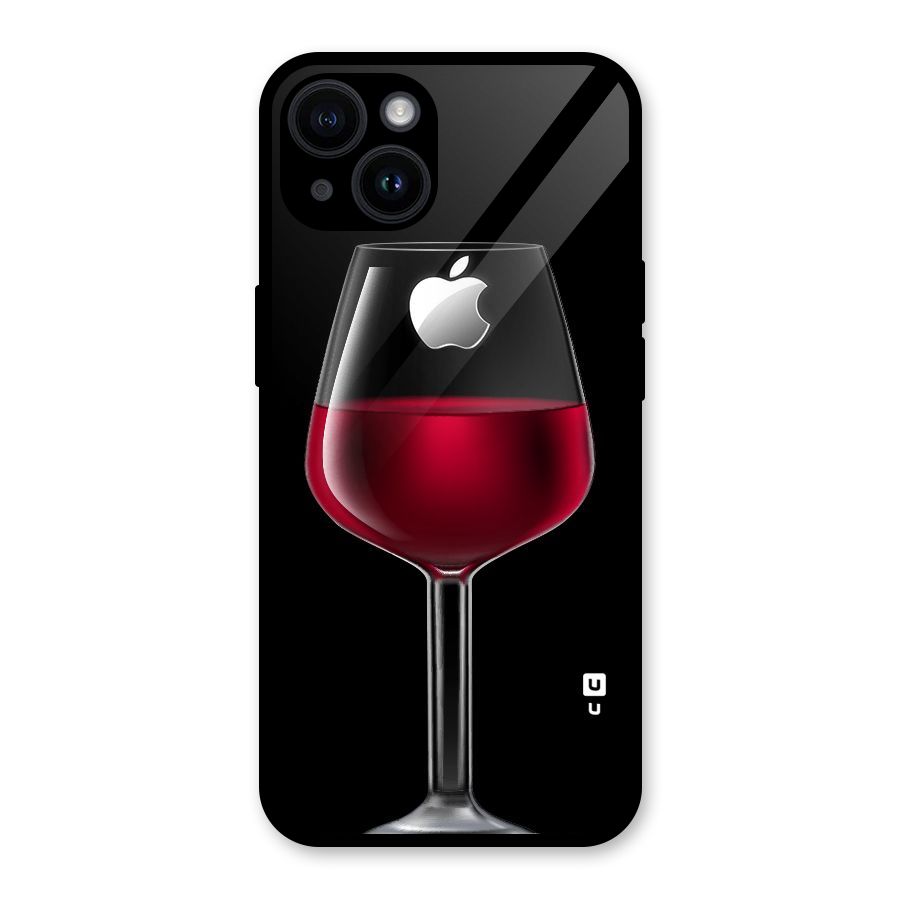 Fruit Printed Design Glass Back Case for iPhone 14