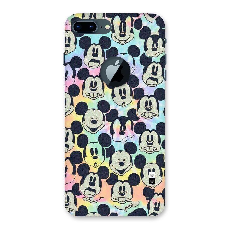 Fun Rainbow Faces Back Case for iPhone 7 Plus Logo Cut