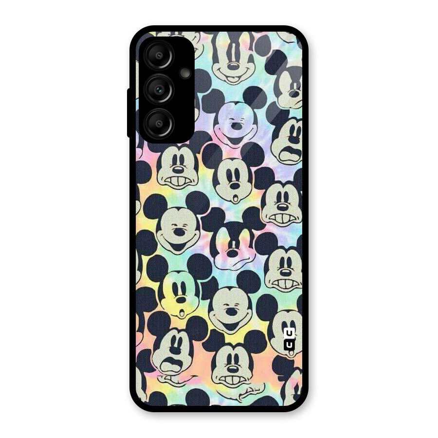 Fun Rainbow Faces Glass Back Case for Galaxy A14 5G