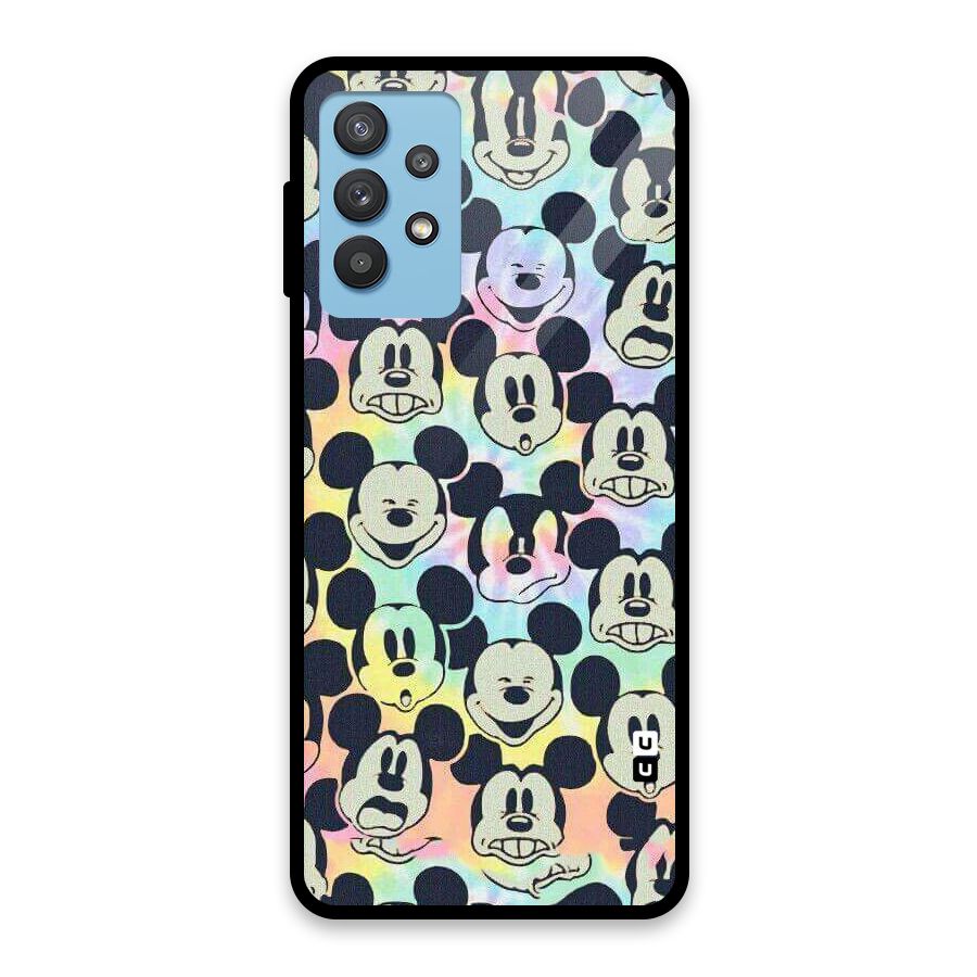 Fun Rainbow Faces Glass Back Case for Galaxy M32 5G