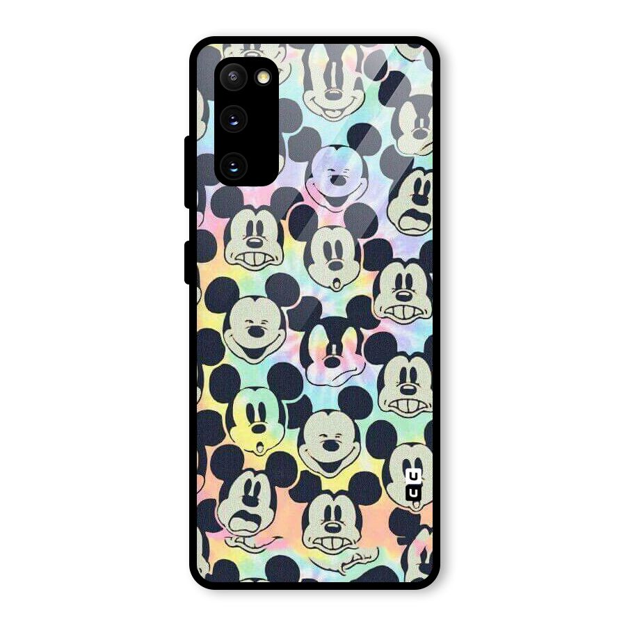 Fun Rainbow Faces Glass Back Case for Galaxy S20 FE 5G