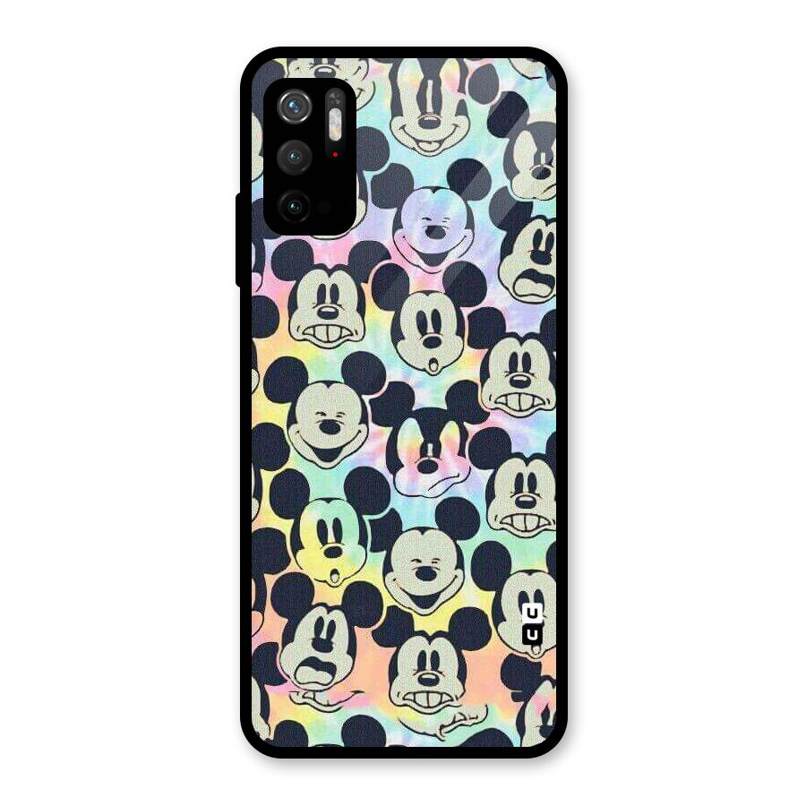 Fun Rainbow Faces Glass Back Case for Poco M3 Pro 5G